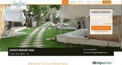 Desktop Screenshot of cocosresortgoa.com