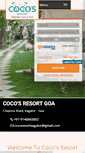 Mobile Screenshot of cocosresortgoa.com