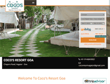 Tablet Screenshot of cocosresortgoa.com